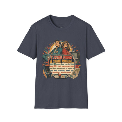 Vintage Road Trip T-Shirt — "I Come From A Time When" Retro Couple Graphic