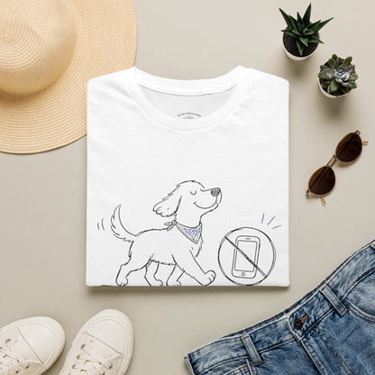 Less Scrolling, More Strolling Dog T-Shirt