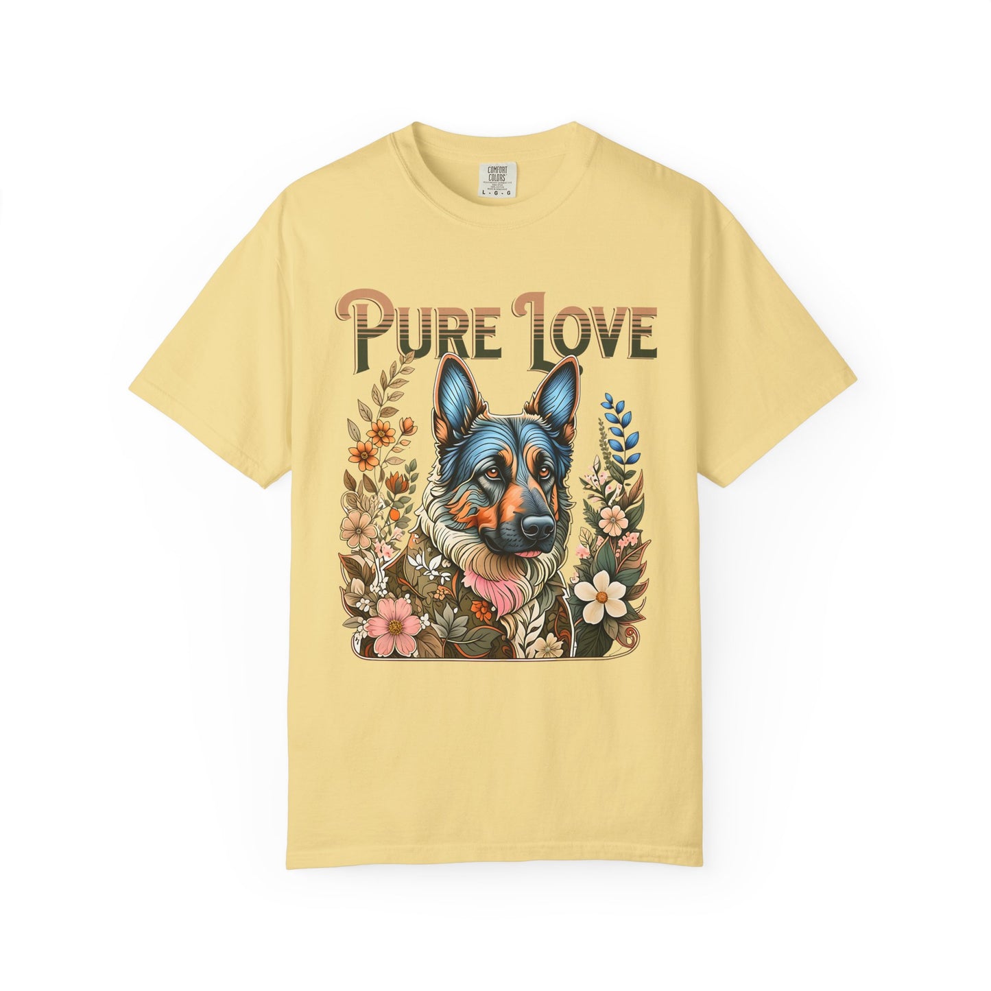 Pure Love Dog Art Unisex Garment-Dyed T-Shirt