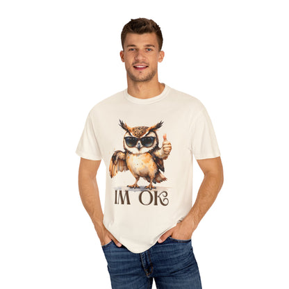 “I’m OK” Owl T-Shirt — Cute Thumbs-Up Owl Graphic Tee