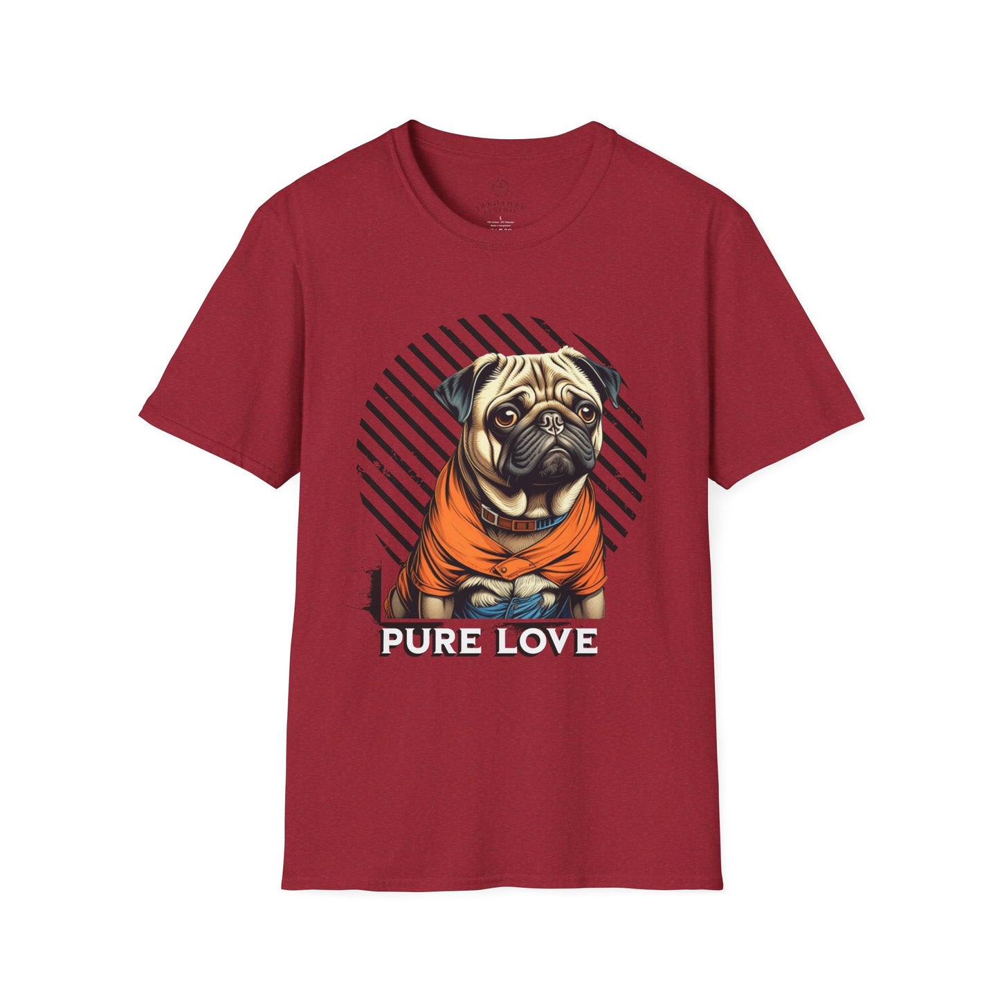 Pure Love Pug Unisex Softstyle T-Shirt
