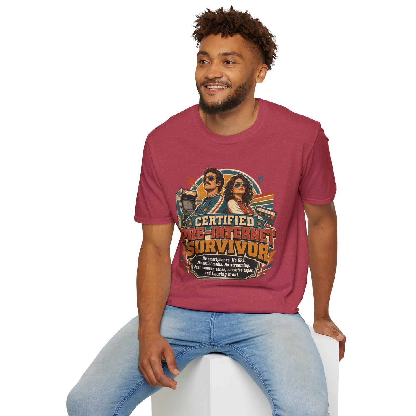 Certified Pre-Pandemic Survivor T-Shirt — Retro 70s Vintage Graphic