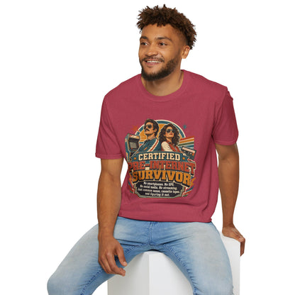 Certified Pre-Pandemic Survivor T-Shirt — Retro 70s Vintage Graphic
