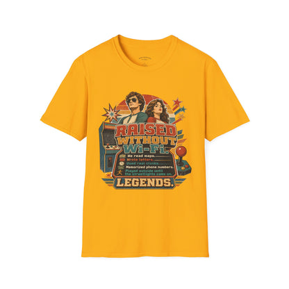 Raised Without Wi‑Fi T-Shirt — Retro 'Legends' Vintage Graphic Tee