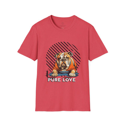 Pure Love Bulldog Unisex Softstyle T-Shirt
