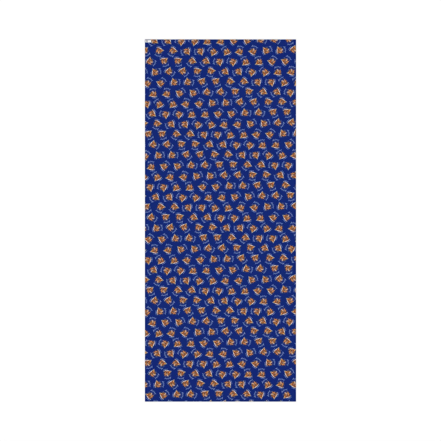 Copy of Gift Wrap — Blue Holiday Nativity Patterned Wrapping Paper