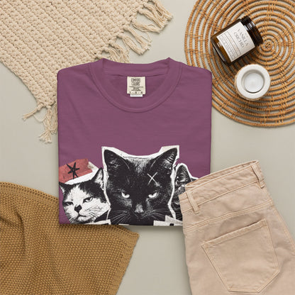 I Don’t Trust People Cat T-Shirt — Grunge Graphic Tee for Cat Lovers