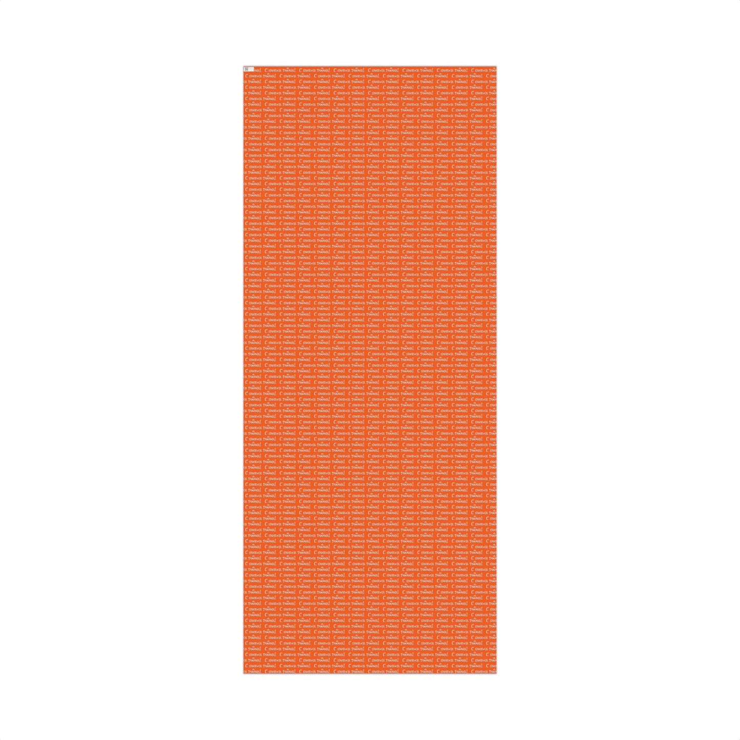 Gift Wrap Paper — Orange "С Новым Годом!" Russian New Year Wrapping Paper