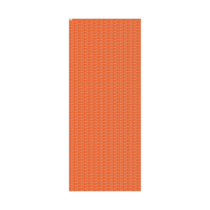 Gift Wrap Paper — Orange "С Новым Годом!" Russian New Year Wrapping Paper