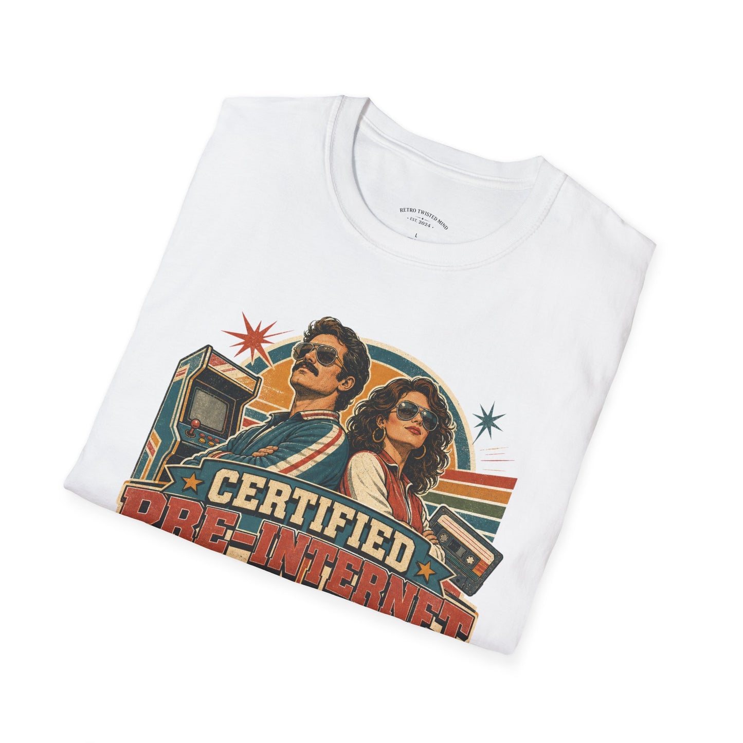 Certified Pre-Pandemic Survivor T-Shirt — Retro 70s Vintage Graphic