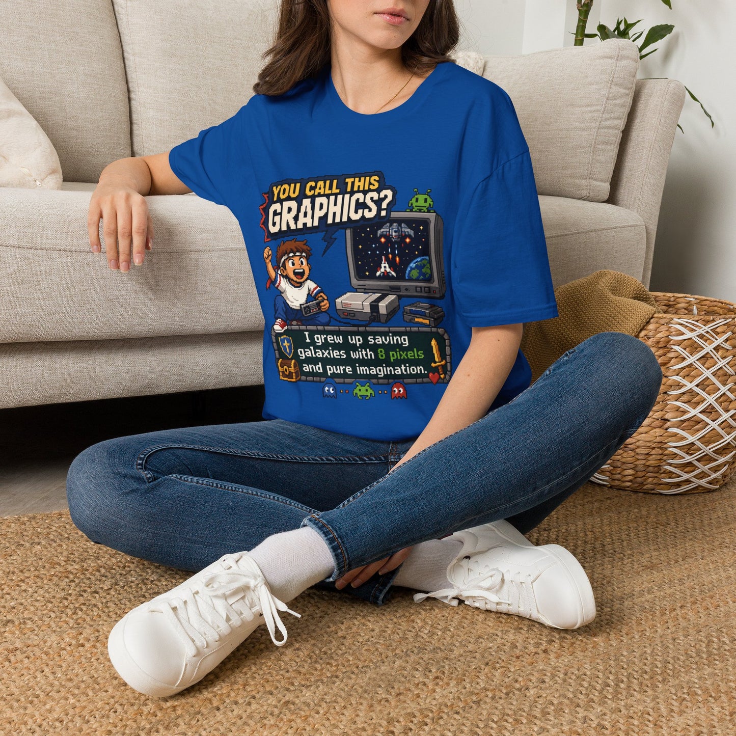 T-Shirt — "You Call This Graphics?" Retro Gamer Vintage Video Game Tee