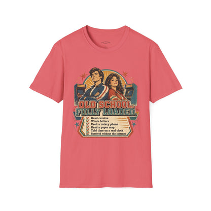 T-Shirt — Retro 'Old School' Arcade Couple Vintage Gamer Tee