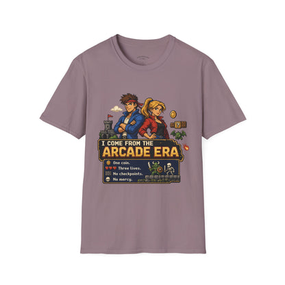 Retro Arcade Era T-Shirt — Pixel RPG Game Tribute