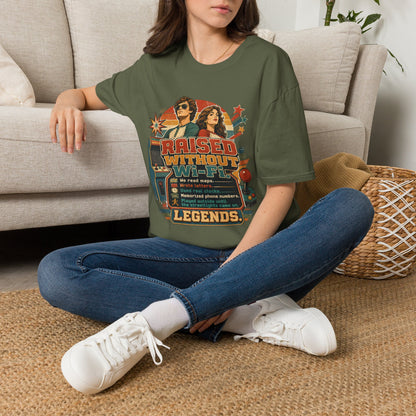 Raised Without Wi‑Fi T-Shirt — Retro 'Legends' Vintage Graphic Tee