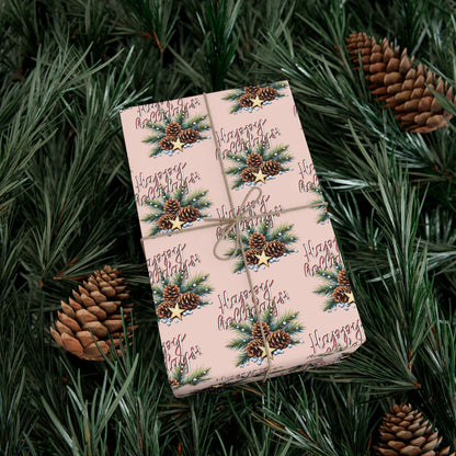 Cardinal & Pine Holiday Gift Wrap Paper