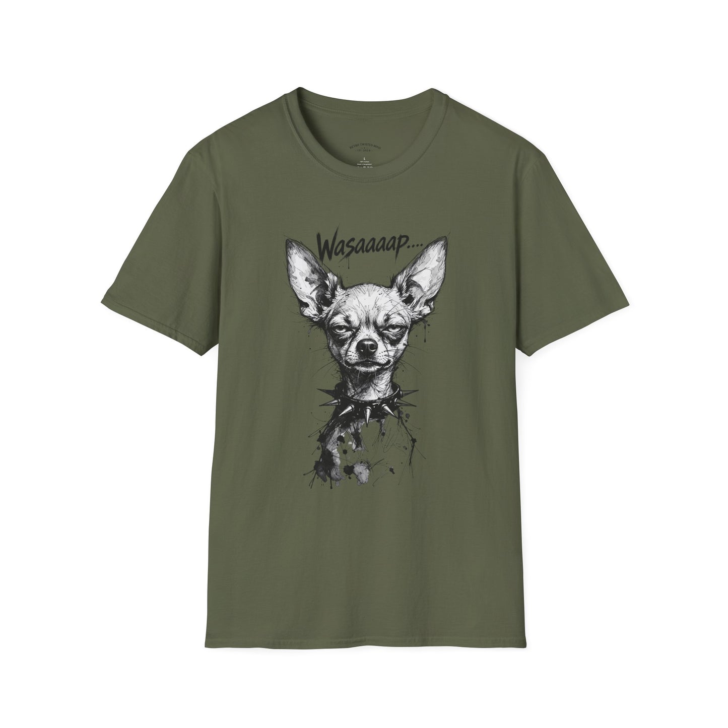 Chihuahua 'Wasaaaap' Graphic T-Shirt — Funny Dog Tee for Pet Lovers