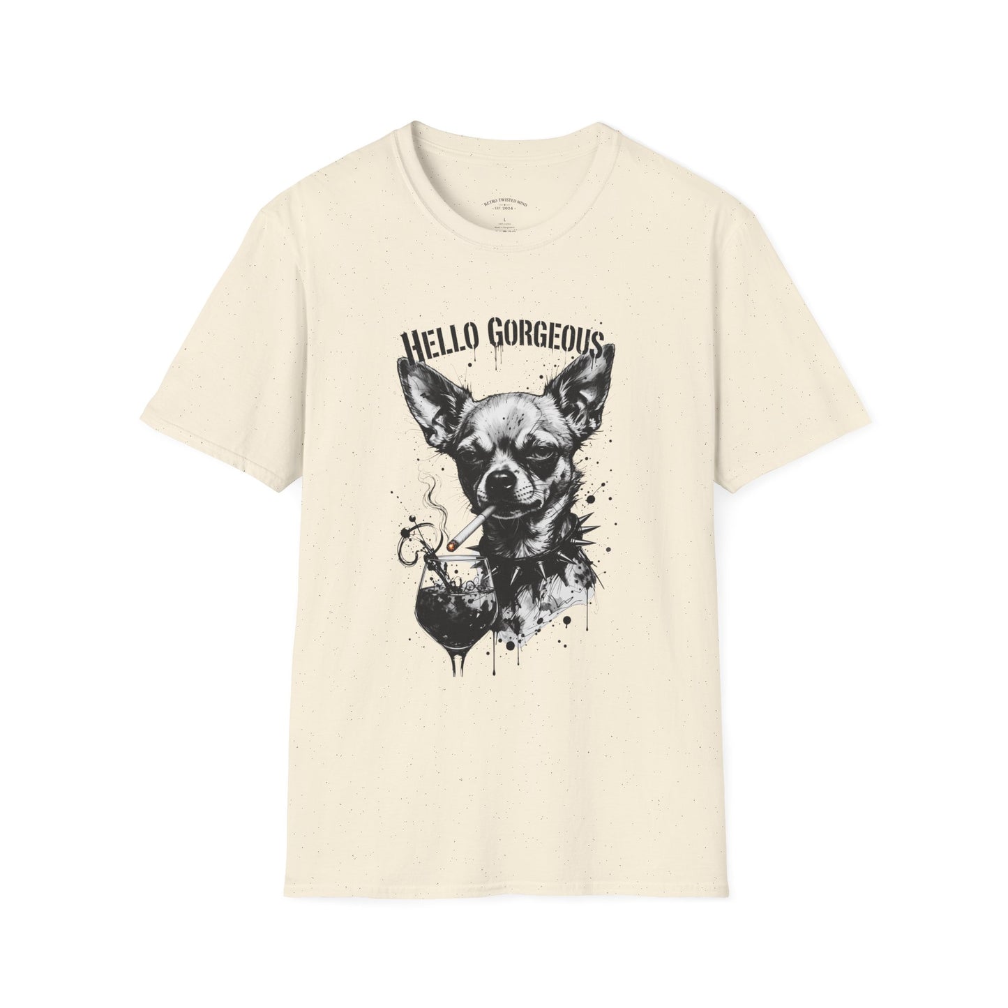 Chihuahua 'Hello Gorgeous' Tee - Cute Dog Graphic T-Shirt