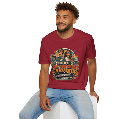 Certified Pre-Pandemic Survivor T-Shirt — Retro 70s Vintage Graphic