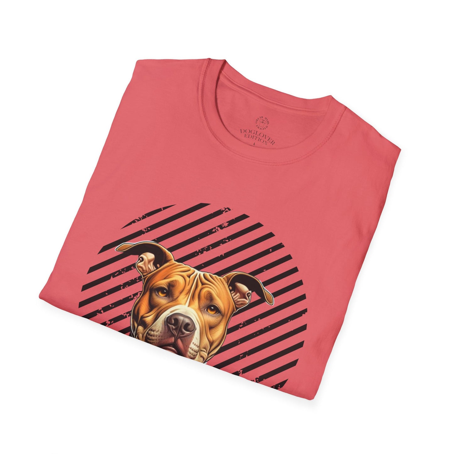 Pure Love Unisex Softstyle T-Shirt - Pitbull Design