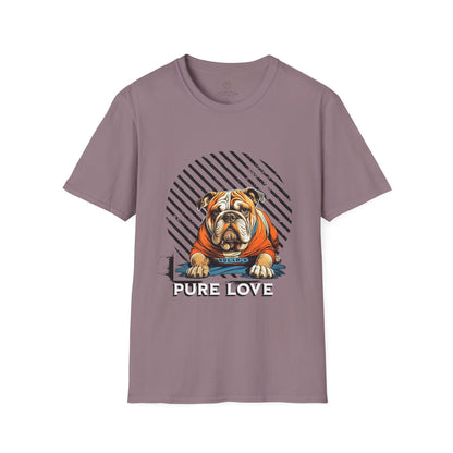 Pure Love Bulldog Unisex Softstyle T-Shirt