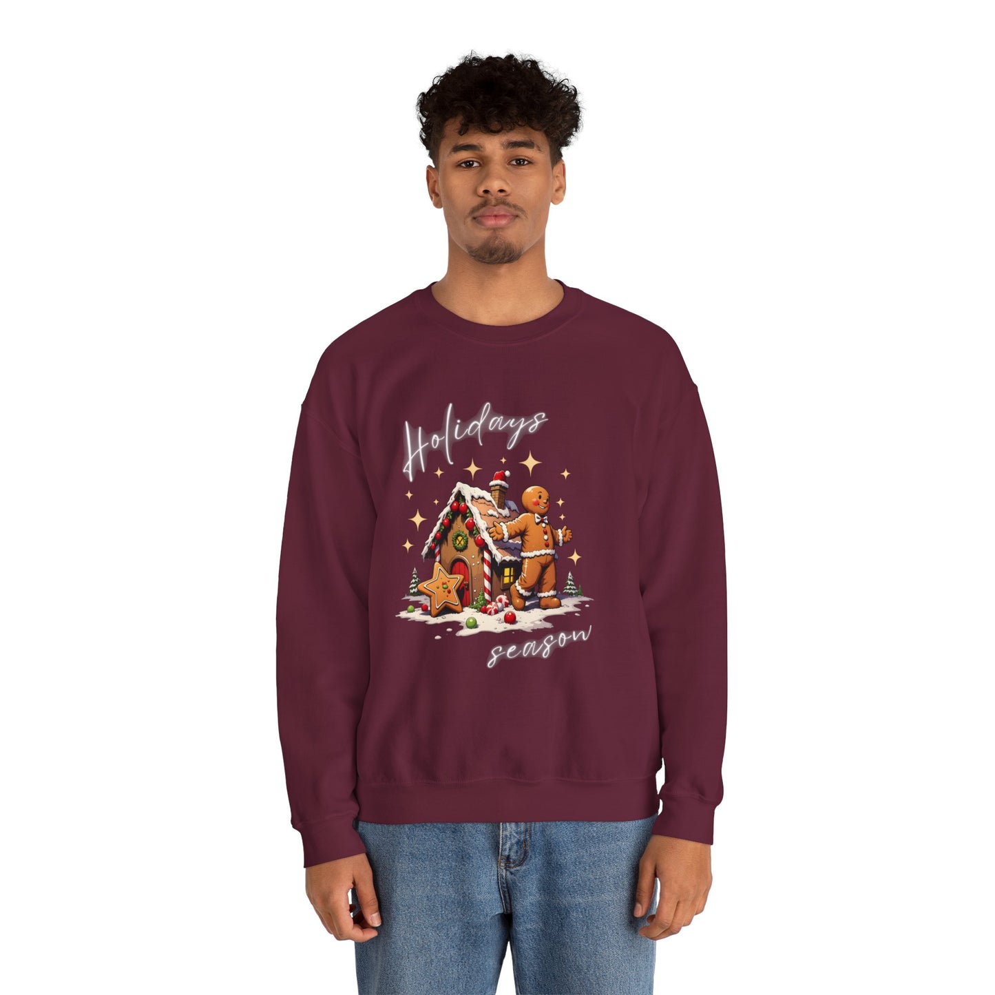 Holiday Season Gingerbread Crewneck Sweatshirt