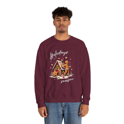 Holiday Season Gingerbread Crewneck Sweatshirt