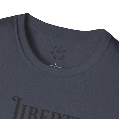 Liberty or Nothing Skull T-Shirt | Unisex Softstyle Tee for Independence Day & Patriotic Celebrations