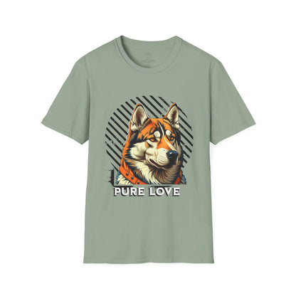 Pure Love Dog Unisex Softstyle T-Shirt - Perfect Gift for Dog Lovers
