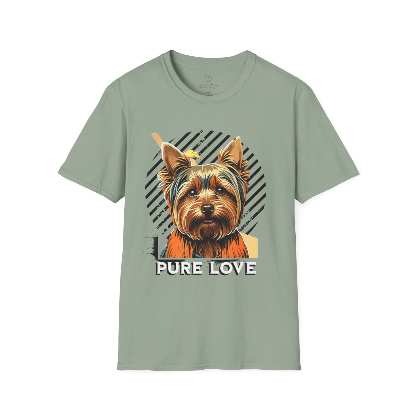 Pure Love Yorkie Unisex Softstyle T-Shirt - Perfect Gift for Dog Lovers