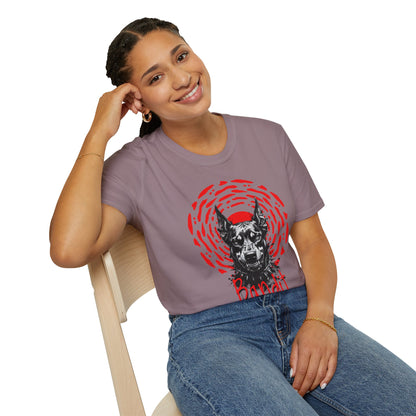 Doberman Graphic T-Shirt — Red Halo 'Bandit' Design