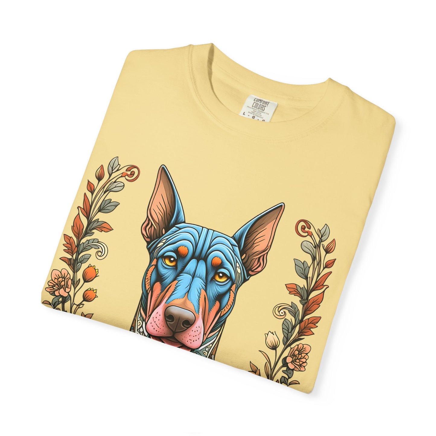 Unisex Pure Love Dog T-shirt - Vibrant Floral Design for Dog Lovers