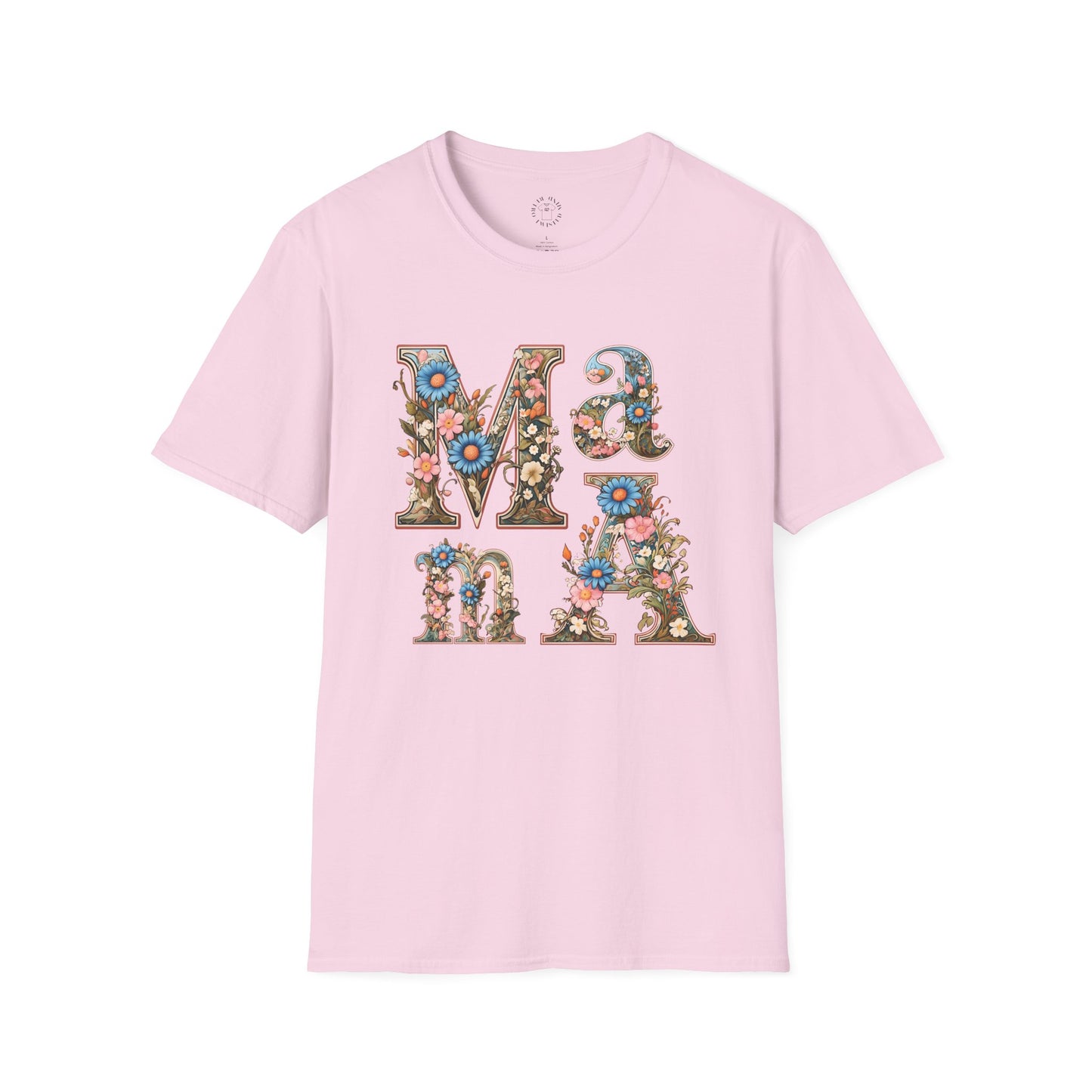 Floral Mama Unisex T-Shirt, Softstyle Tee, Casual Wear, Gift for Mother day,mama