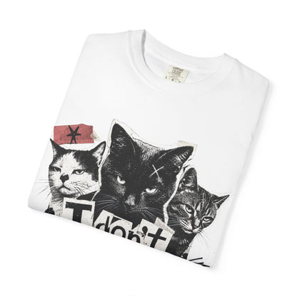 I Don’t Trust People Cat T-Shirt — Grunge Graphic Tee for Cat Lovers