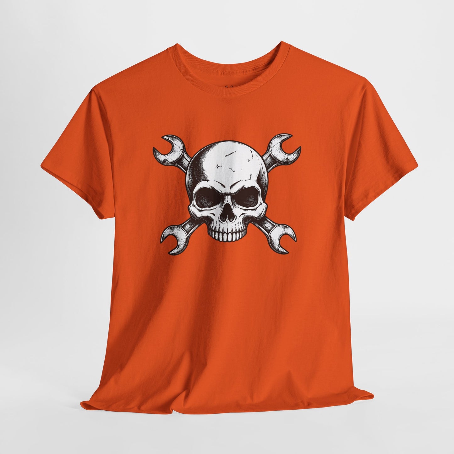 Mechanic Skull Tee — Wrench Crossbones Graphic T-Shirt