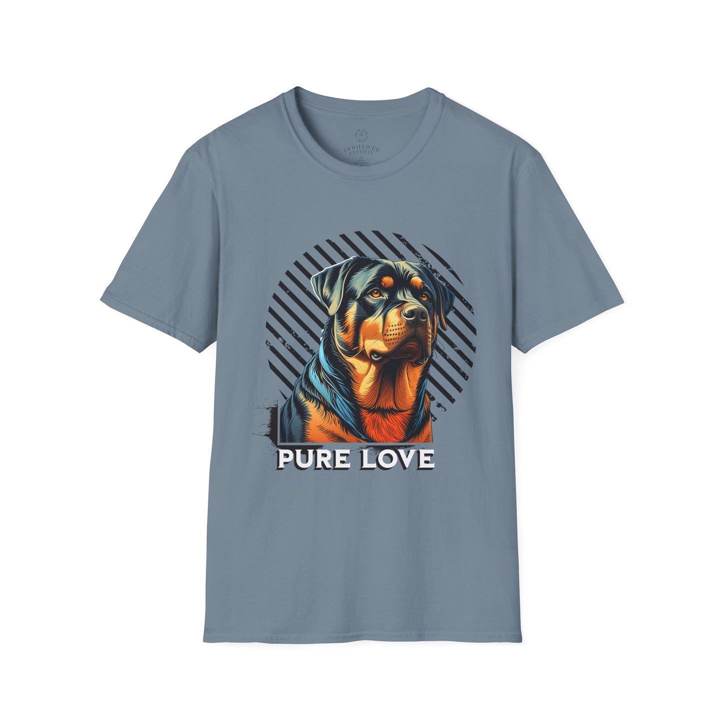 Pure Love Rottweiler Unisex Softstyle T-Shirt - Dog Lover Gift