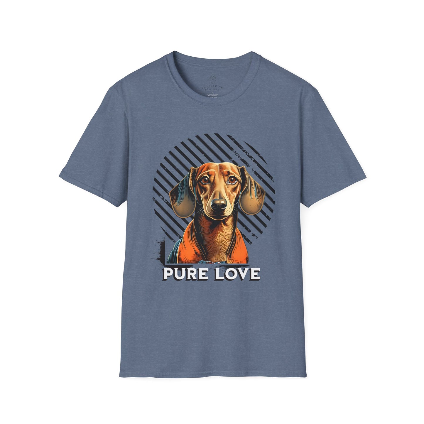 Pure Love Dachshund Unisex Softstyle T-Shirt - Perfect for Dog Lovers