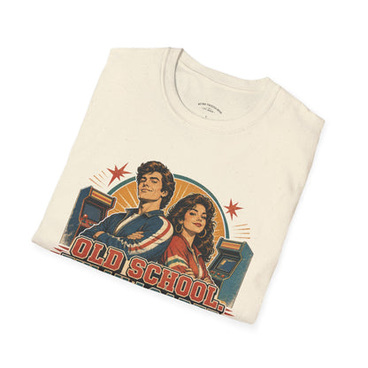 T-Shirt — Retro 'Old School' Arcade Couple Vintage Gamer Tee
