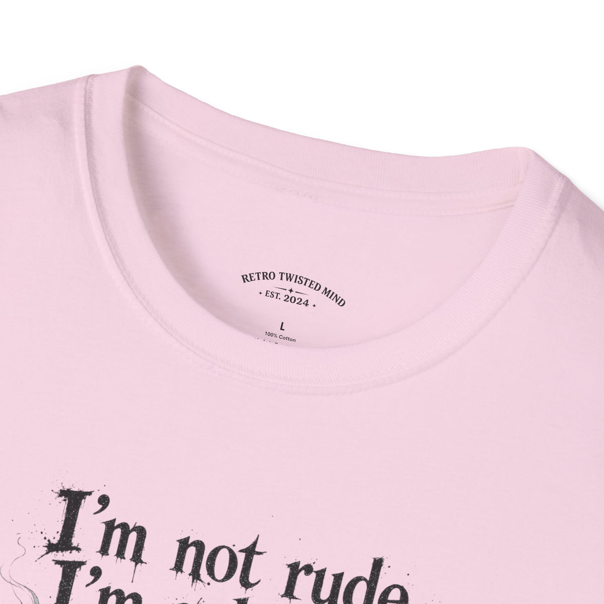 Cat Graphic T‑Shirt — "I'm Not Rude, I'm Selective" Funny Cat Tee