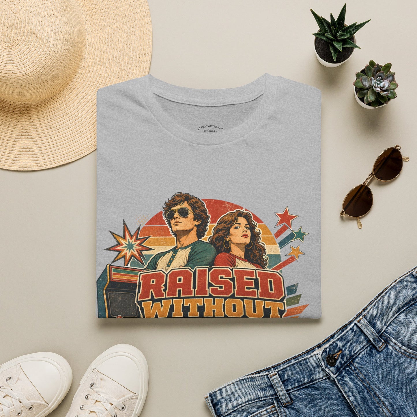 Raised Without Wi‑Fi T-Shirt — Retro 'Legends' Vintage Graphic Tee