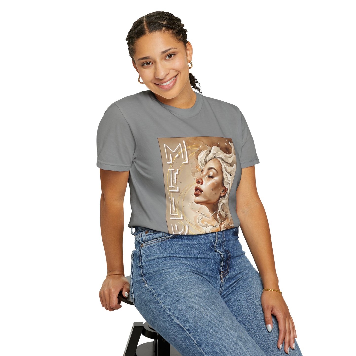Dream Muse T-Shirt — Surreal Portrait Graphic Tee
