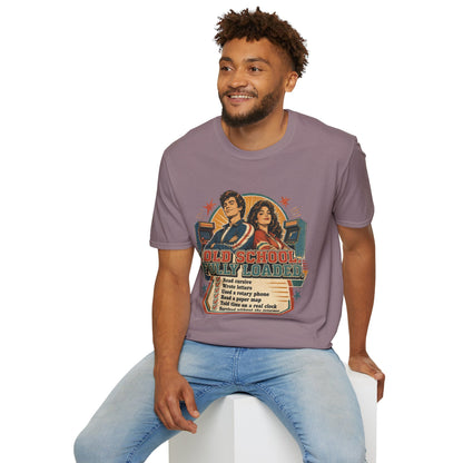 T-Shirt — Retro 'Old School' Arcade Couple Vintage Gamer Tee