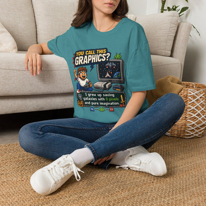 T-Shirt — "You Call This Graphics?" Retro Gamer Vintage Video Game Tee