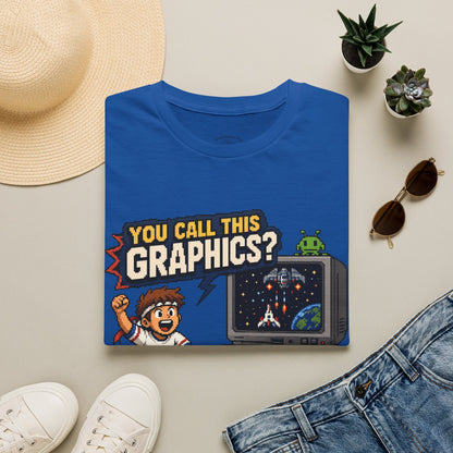 T-Shirt — "You Call This Graphics?" Retro Gamer Vintage Video Game Tee