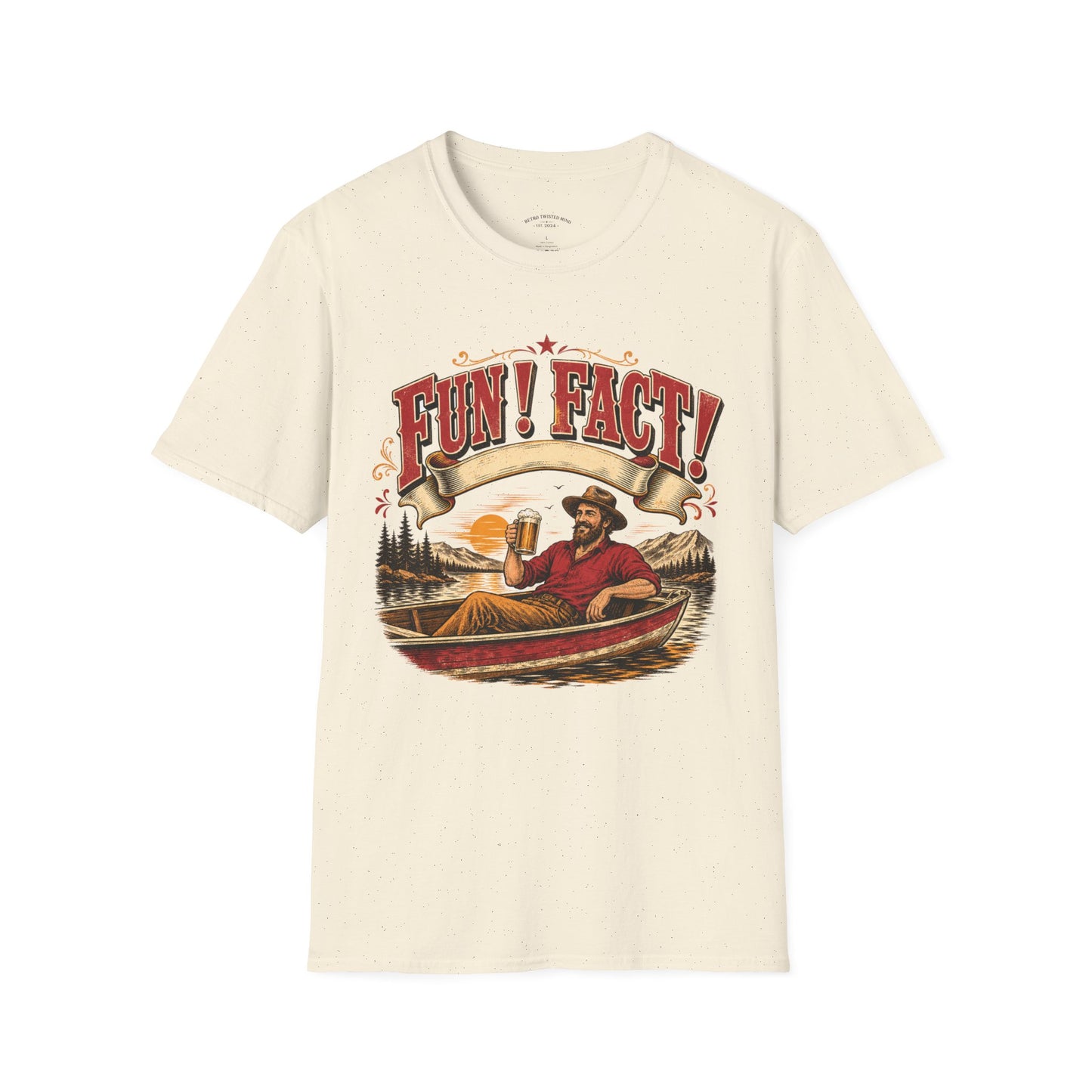 Fun! Fact! T-Shirt — Vintage Beer Drinker Graphic Tee