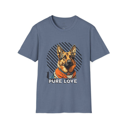 Pure Love Dog Art Unisex T-Shirt - Perfect Gift for Dog Lovers