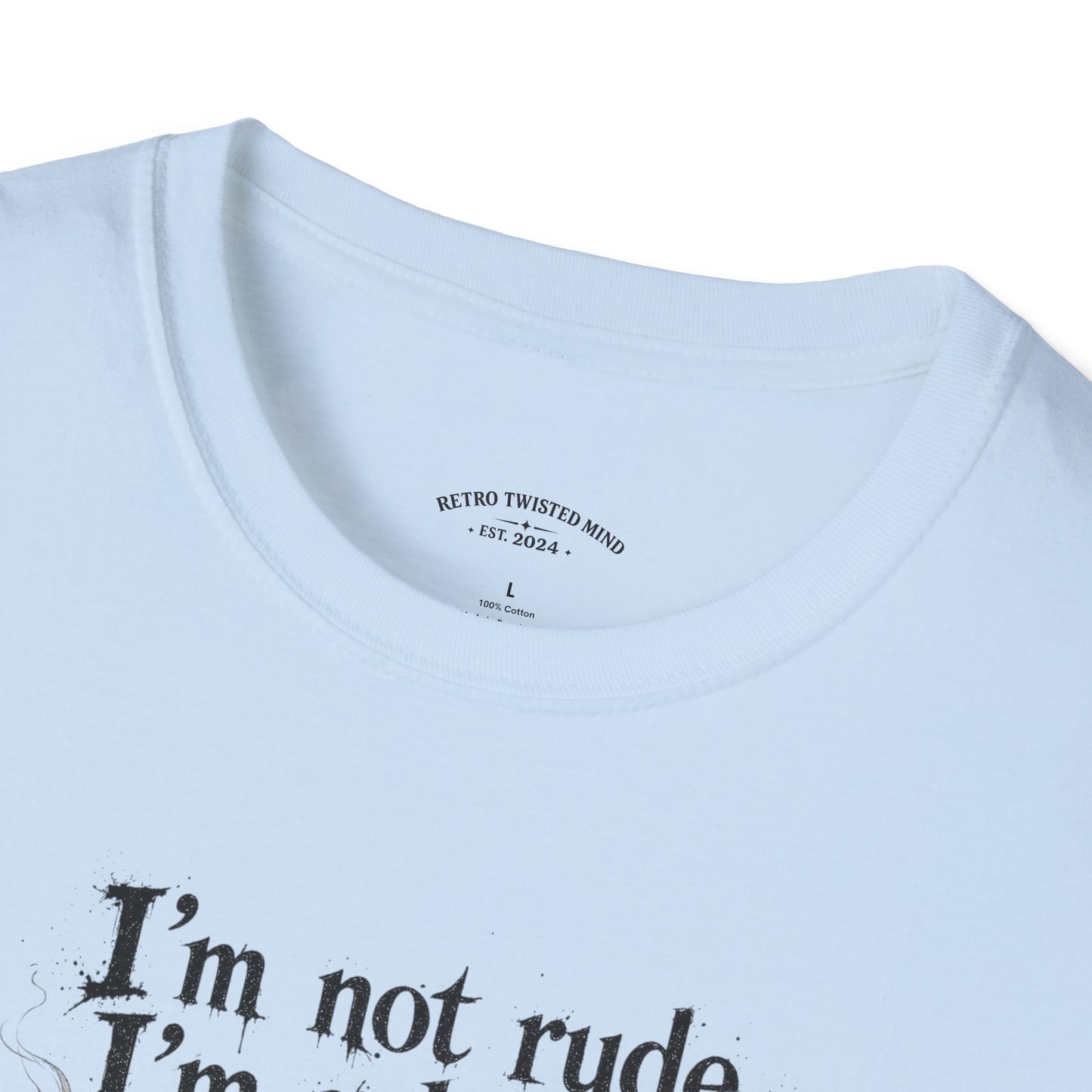 Cat Graphic T‑Shirt — "I'm Not Rude, I'm Selective" Funny Cat Tee