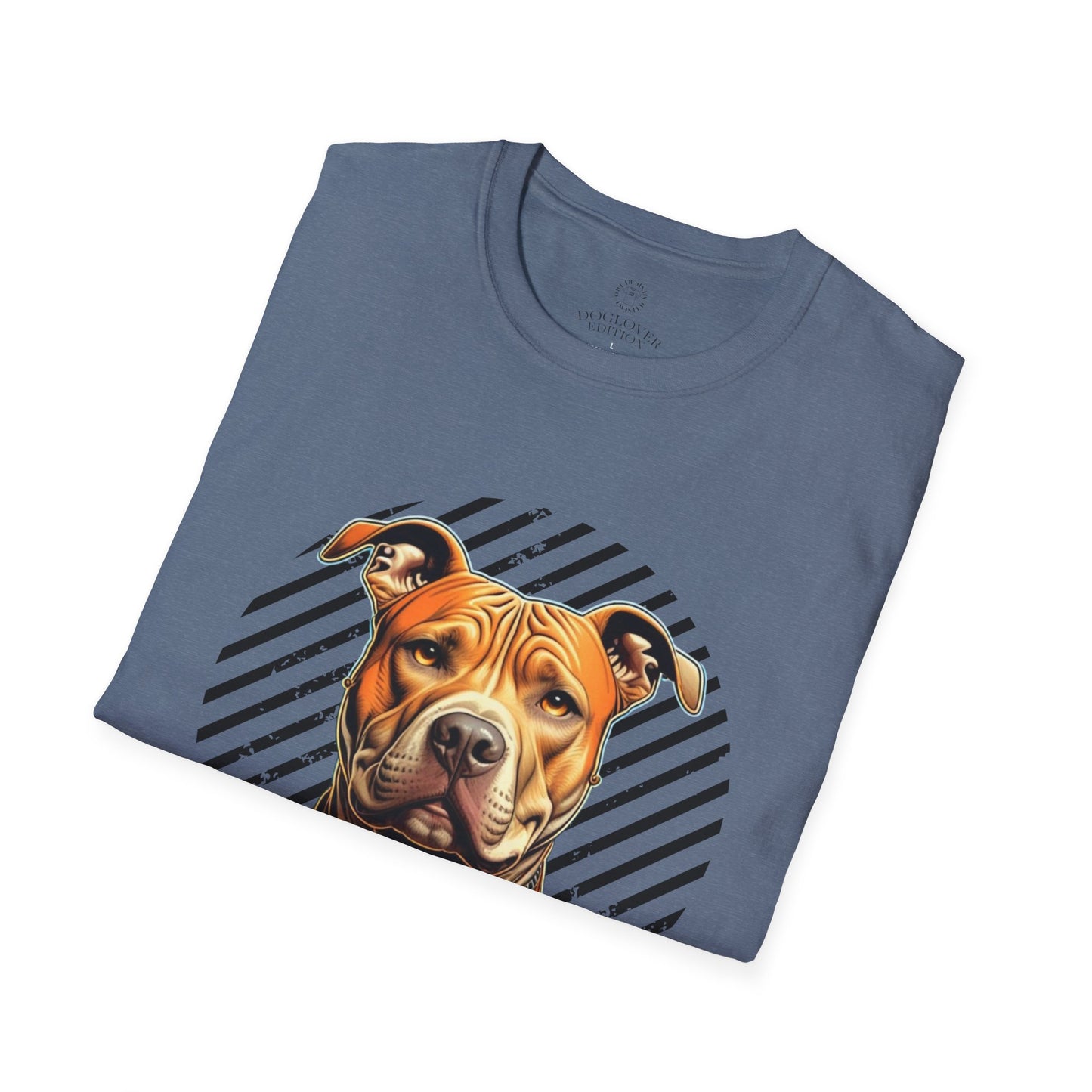 Unisex Softstyle T-Shirt - Pure Love Pitbull Graphic Tee