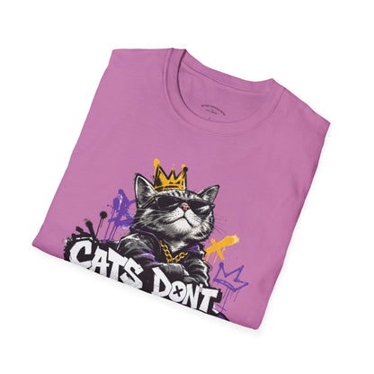 Cat Graphic Tee — "Cats Don't Have Owners They Have Staff"
