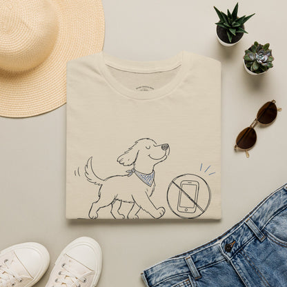Less Scrolling, More Strolling Dog T-Shirt