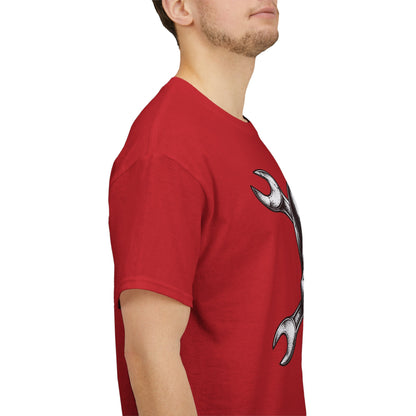 Mechanic Skull Tee — Wrench Crossbones Graphic T-Shirt